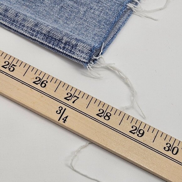 Black Orchid Bardot Straight Fray Jeans Vintage Rehab Light Wash Size 24 NWT - Picture 12 of 12